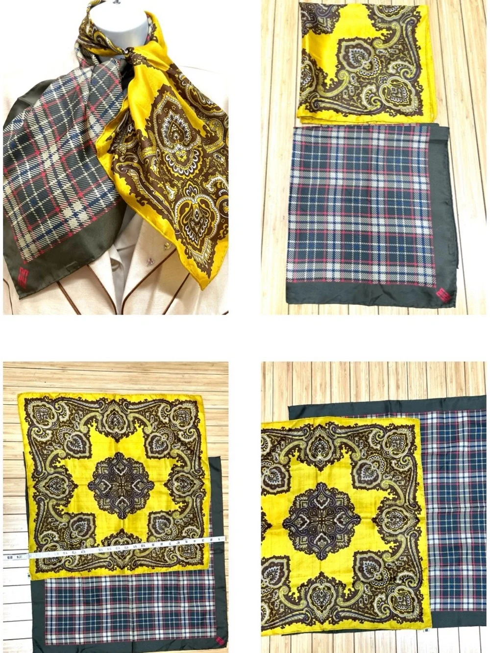 (2) Silk Scarf /Bandana 23